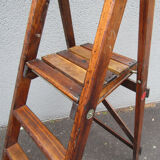 old stepladder scale vintage library
