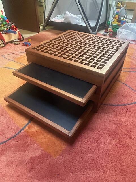 Extendable designer coffee table - Bernard Vuarnesson - 1980s