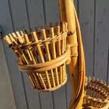 Vintage rattan lamppost