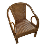 Wicker armchair