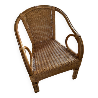 Fauteuil en osier