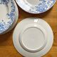 12 small flat plates "Campanule" Saint Amand and Hamage