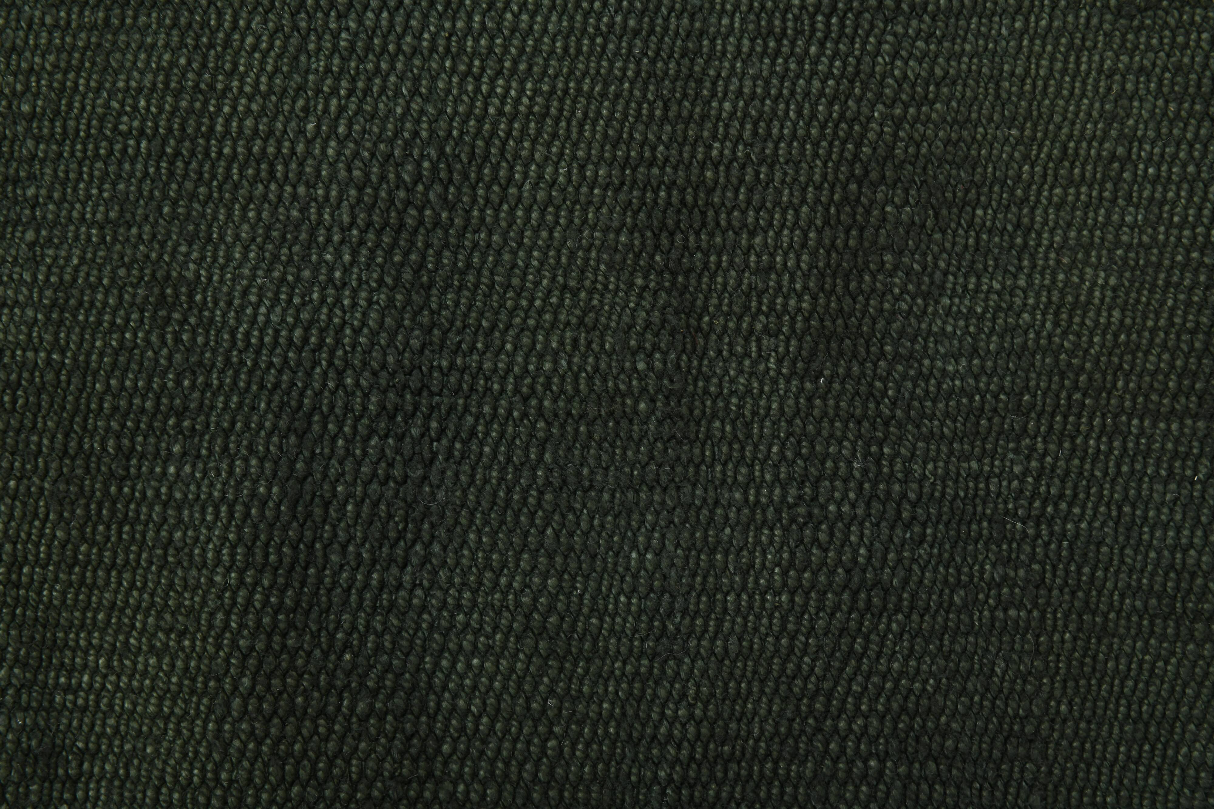Tapis Kilim moderne vert foncé