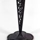 Wrought Iron Mushroom Lamp with Blown Glass Shade, 1920