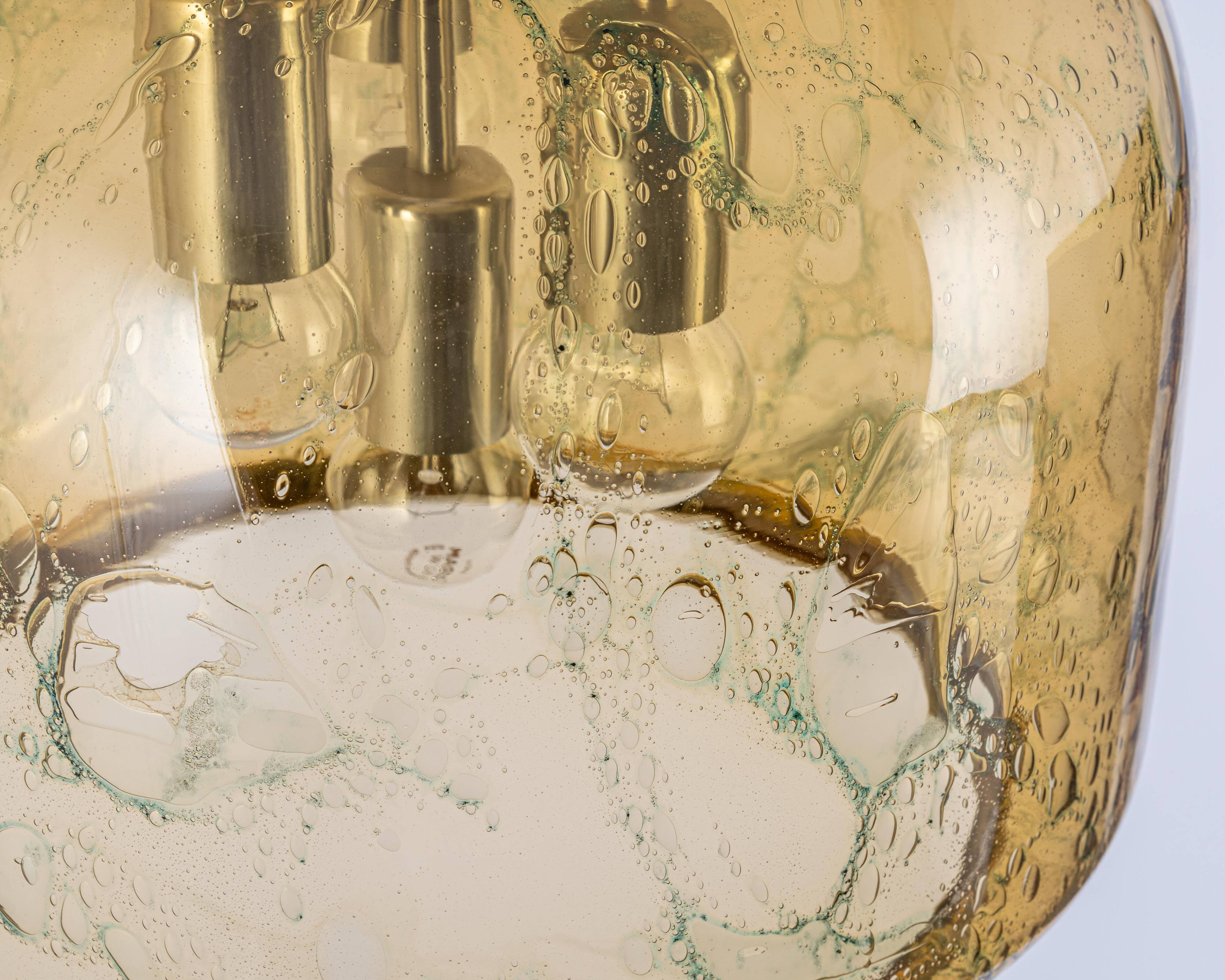 Large Murano pendant lamp by Doria, Germany, 1970s.