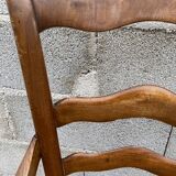 Straw country armchair