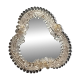 Vintage tabletop mirror, venetian murano glass