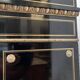 Napoleon III ceremonial showcase in black wood and gilded chiseled bronze XIX century