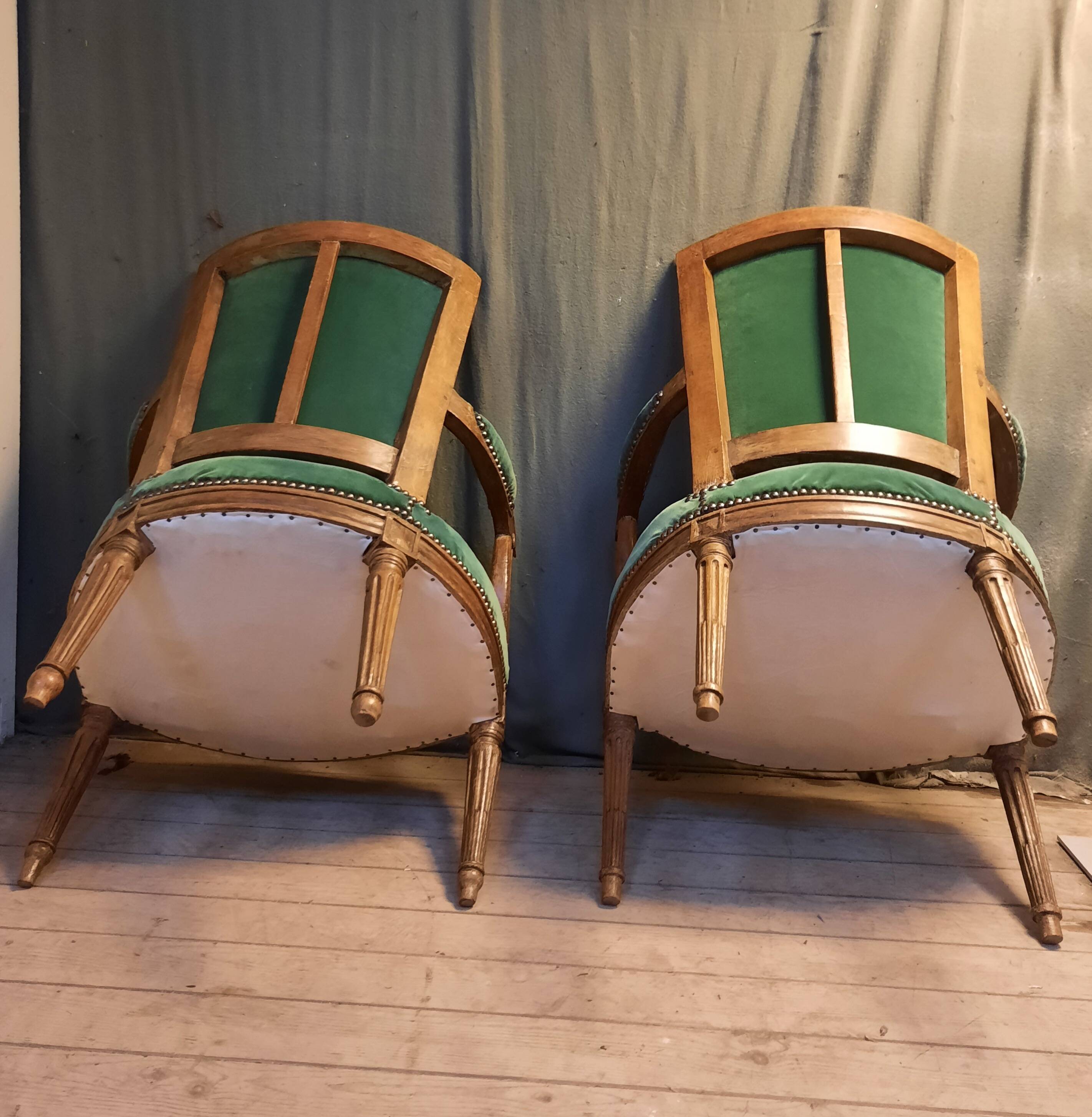 Paire de fauteuil Louis XVI