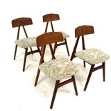 Set of 4 Scandinavian chairs "Nizza" Bengt Ruda, Sweden, 1960