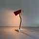 Table lamp with a red metal head, 1960, Germany