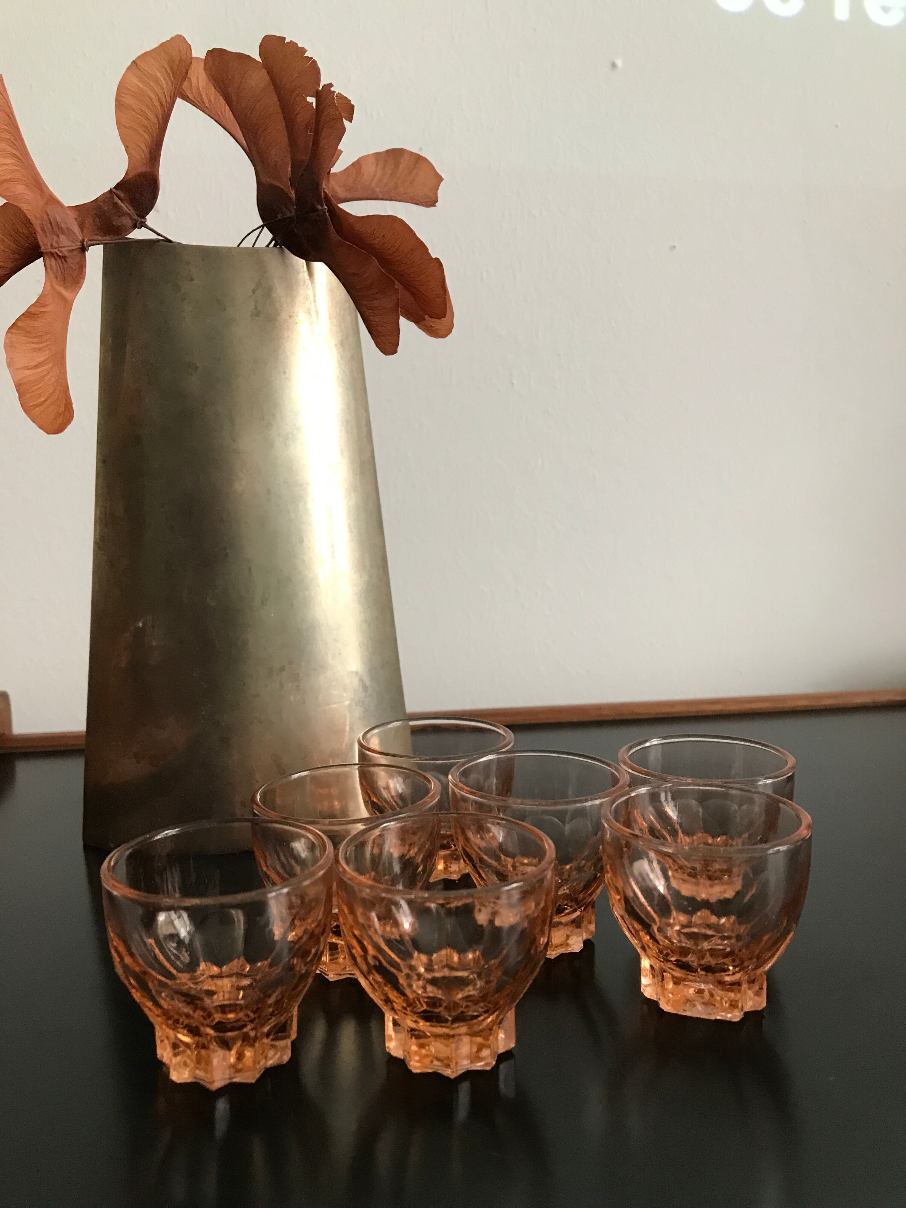 Rosaline vintage liquor service made in France 1950's