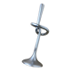 XL knotted candlestick in solid aluminium, Italy, 1980s