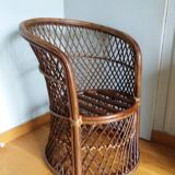 wicker armchair