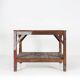 Table console industrielle française en bois, années 1920