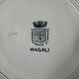 Set of 4 flat ironstone plates St Armand Magali
