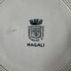 Set of 4 flat ironstone plates St Armand Magali