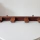 Antique wall coat rack folk art