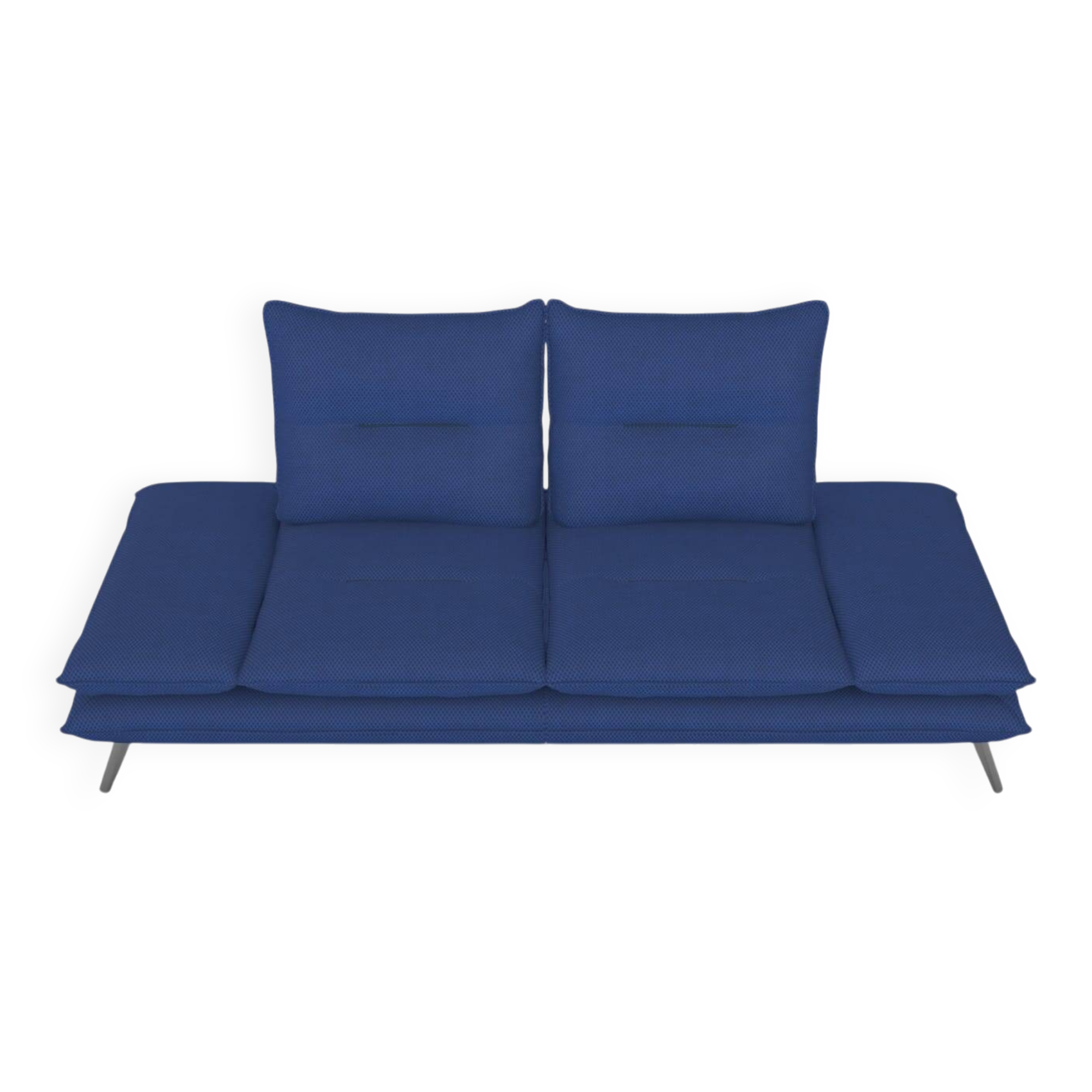 Canape contemporain aerre italia bleu 2 places