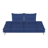 Canape contemporain aerre italia bleu 2 places