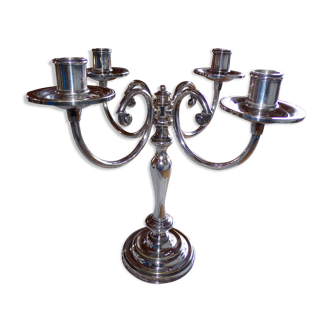 4-spoke chandelier - silver metal, christofle