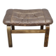 Leather Ottoman by Ingmar Relling for Westnofa, Norway, 1960s