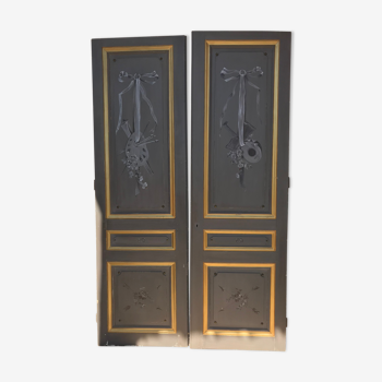 Double painted closet doors 1900