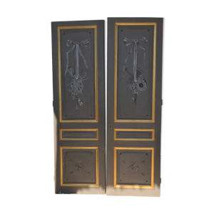 Double portes de placard peintes