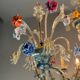 Rezzonico Gondola Chandelier In Multicolored Murano Glass Circa 1900