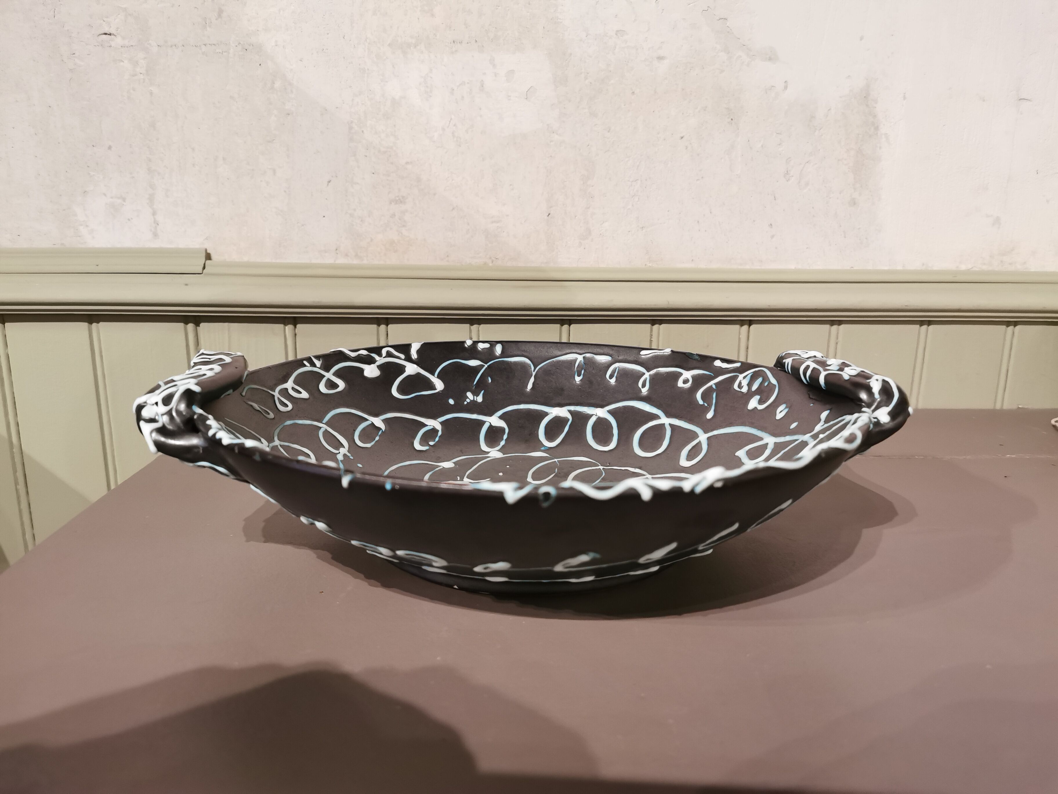 Plate Vallauris signed Lunetta