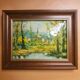 Village and forest painting