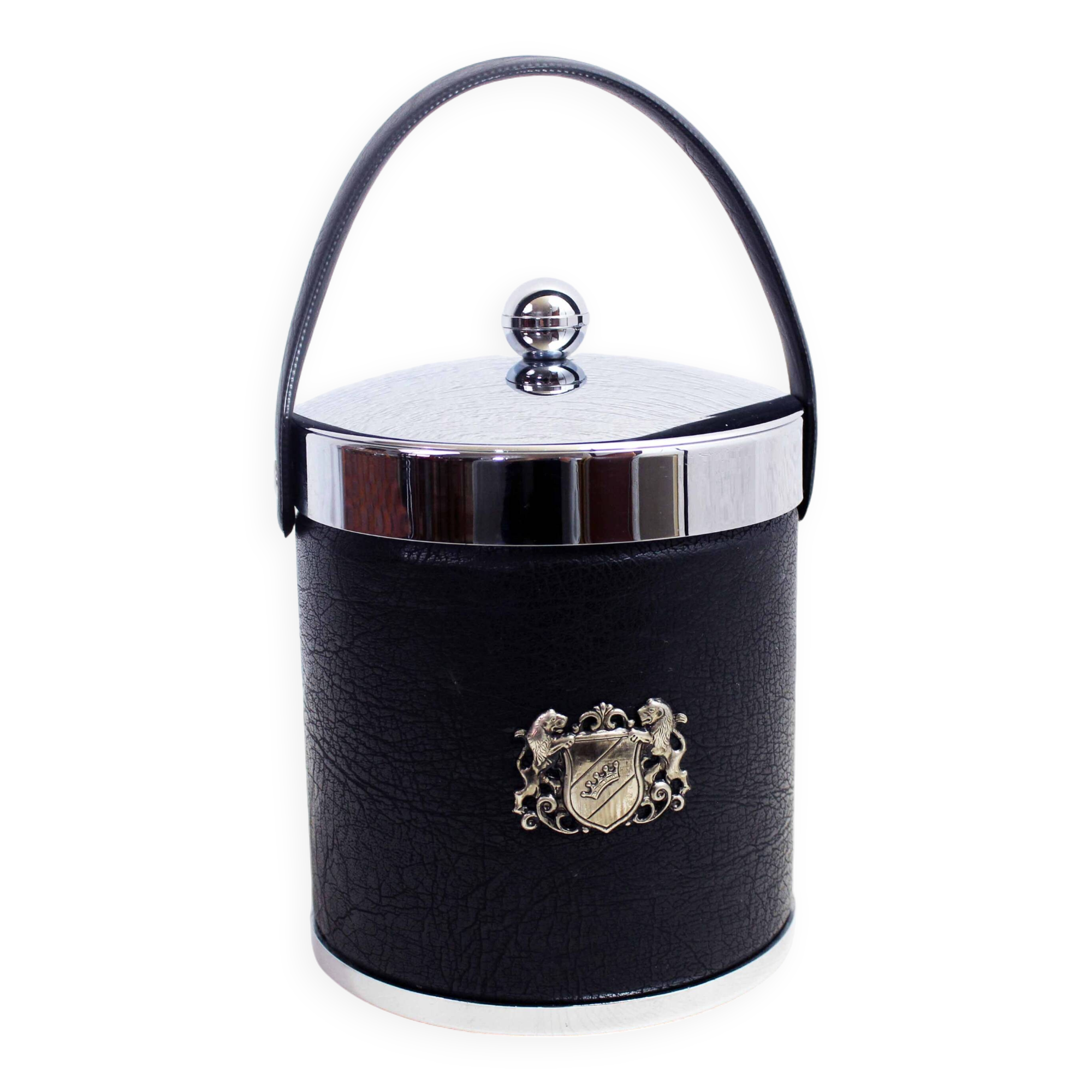 Vintage Vinyl and Plastic Ice Bucket