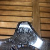 Old VANNES Crystal Vase Vintage Molded Glass #A410