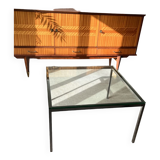 Table basse verre années 50