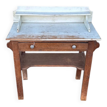 School desk - Hairdresser - Wood - Furniture - Vintage charm