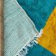 Handmade wool Berber rug 295 x 197 cm