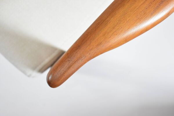 Canapé 2 places scandinave, crème