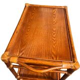 Rattan serving trolley