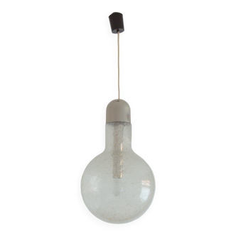 Bubble glass pendant lamp by Peill and Putzler vintage 1970s