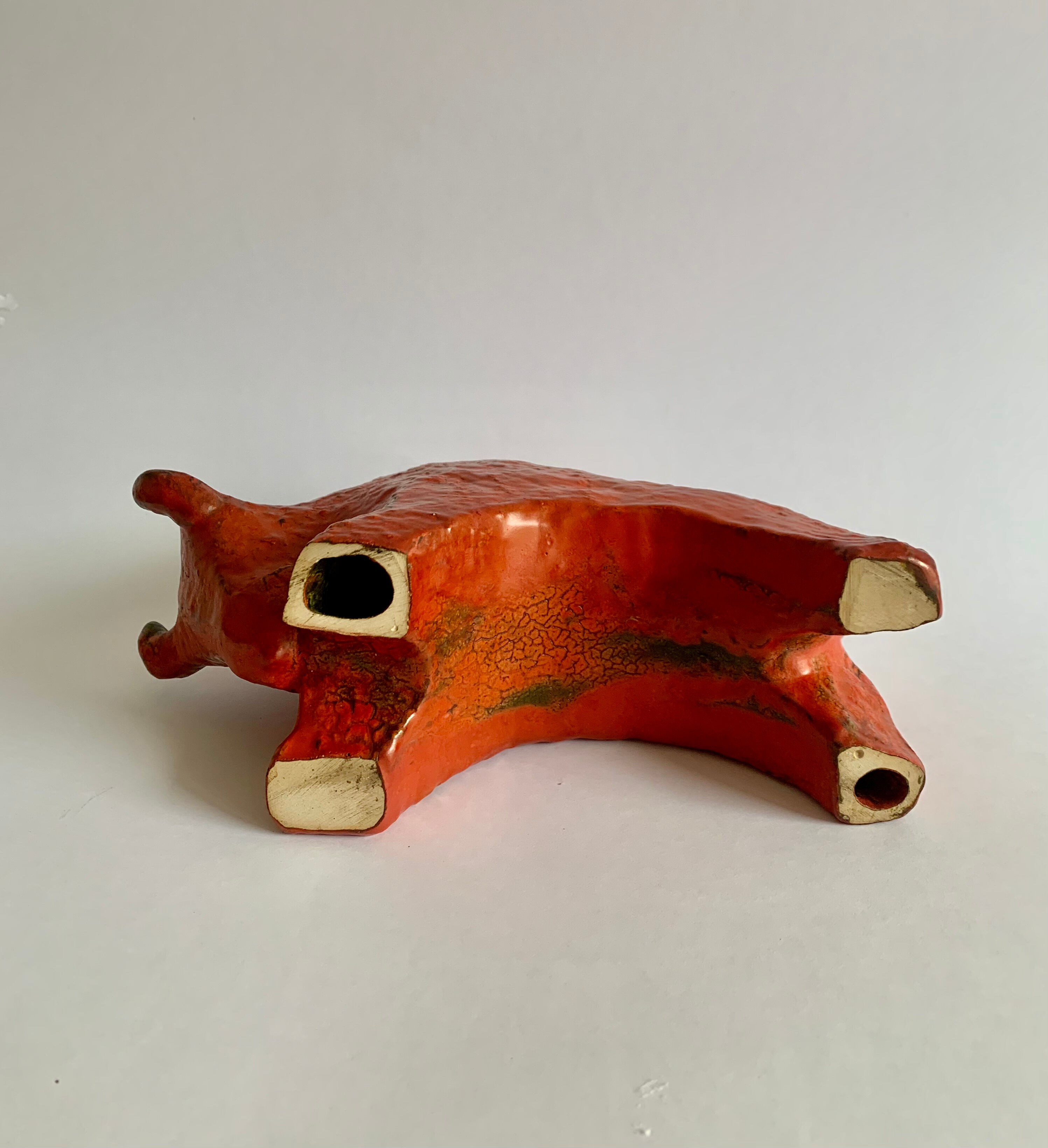 Fat Lava Pottery Bull,  Germany 1970s