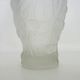 Genuine Bohemian crystal vase guaranteed Czechoslovakia cherry decoration.