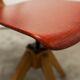 Workshop chair 1950 feet compass skaï red atypical