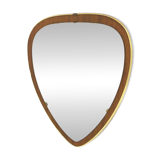 Scandinavian teak mirror, 37x34cm, Sweden, 1960