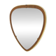 Miroir scandinave en teck, 37x34cm, Suède, 1960