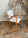 Postmodern orange armchair with bouclé wool fabric, 20th century