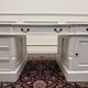 Classic English White Desk Set with Desk Chair