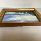 Marine painting oil on panel