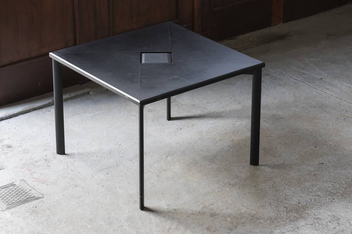 Origami dining table, Italy, 1980s