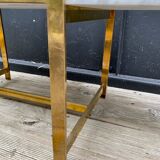 Coffee table carrara marble/solid brass 1960