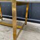 Coffee table carrara marble/solid brass 1960